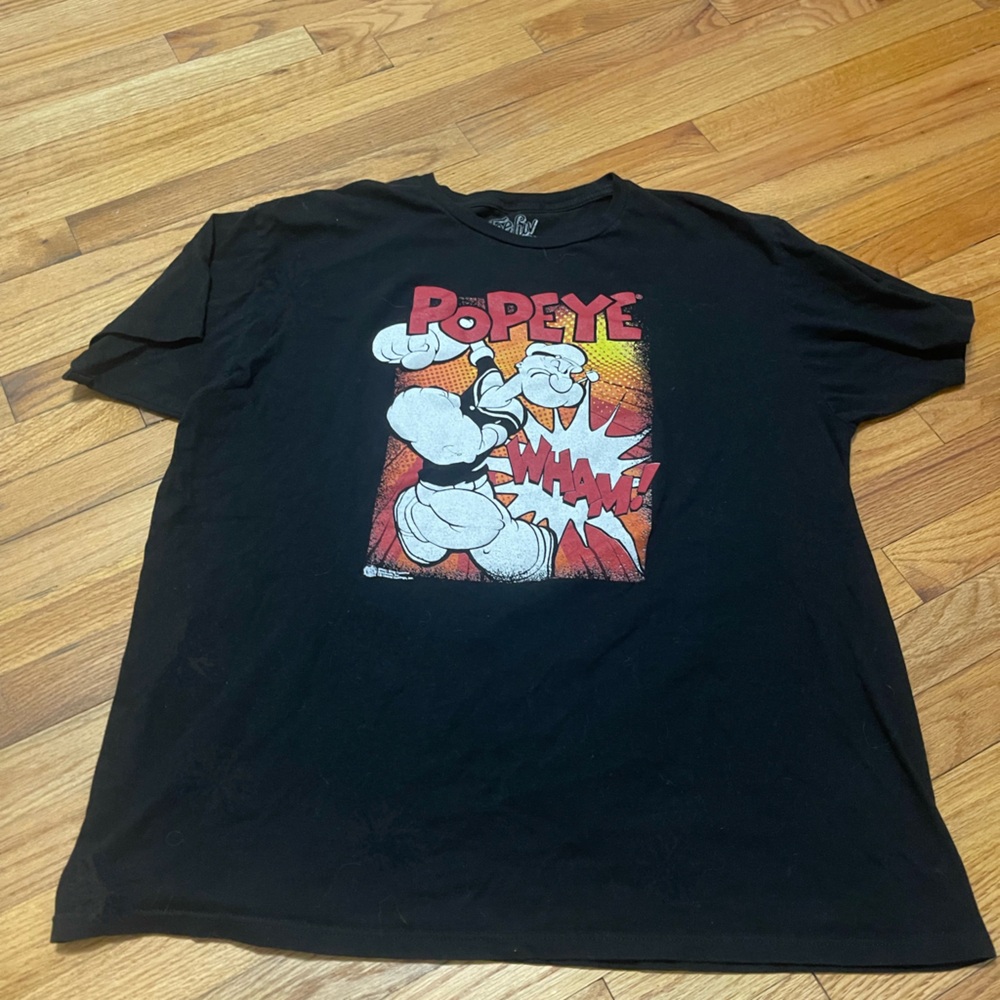 Popeyes Black Graphic Tee